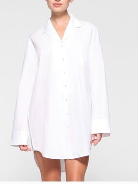 Skims sleep button up dress  size S